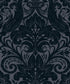 Damask Sauvage wallpaper in blue color - pattern number LB25169 - by Galerie in the Off The Wall collection