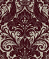 Damask Sauvage wallpaper in red color - pattern number LB25170 - by Galerie in the Off The Wall collection