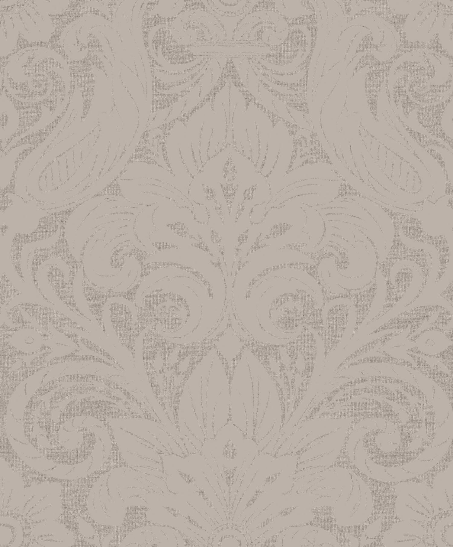 Damask Sauvage wallpaper in beige color - pattern number LB25171 - by Galerie in the Off The Wall collection