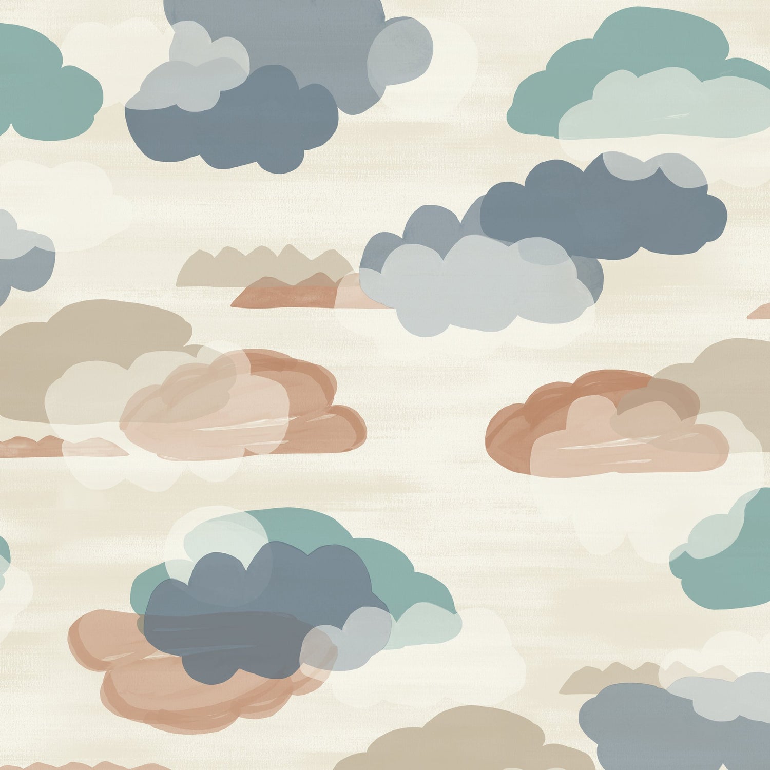 Landscape Wallpaper in blue color - pattern number GDLD2015 - by Grandeco in the Little Dreamers collection