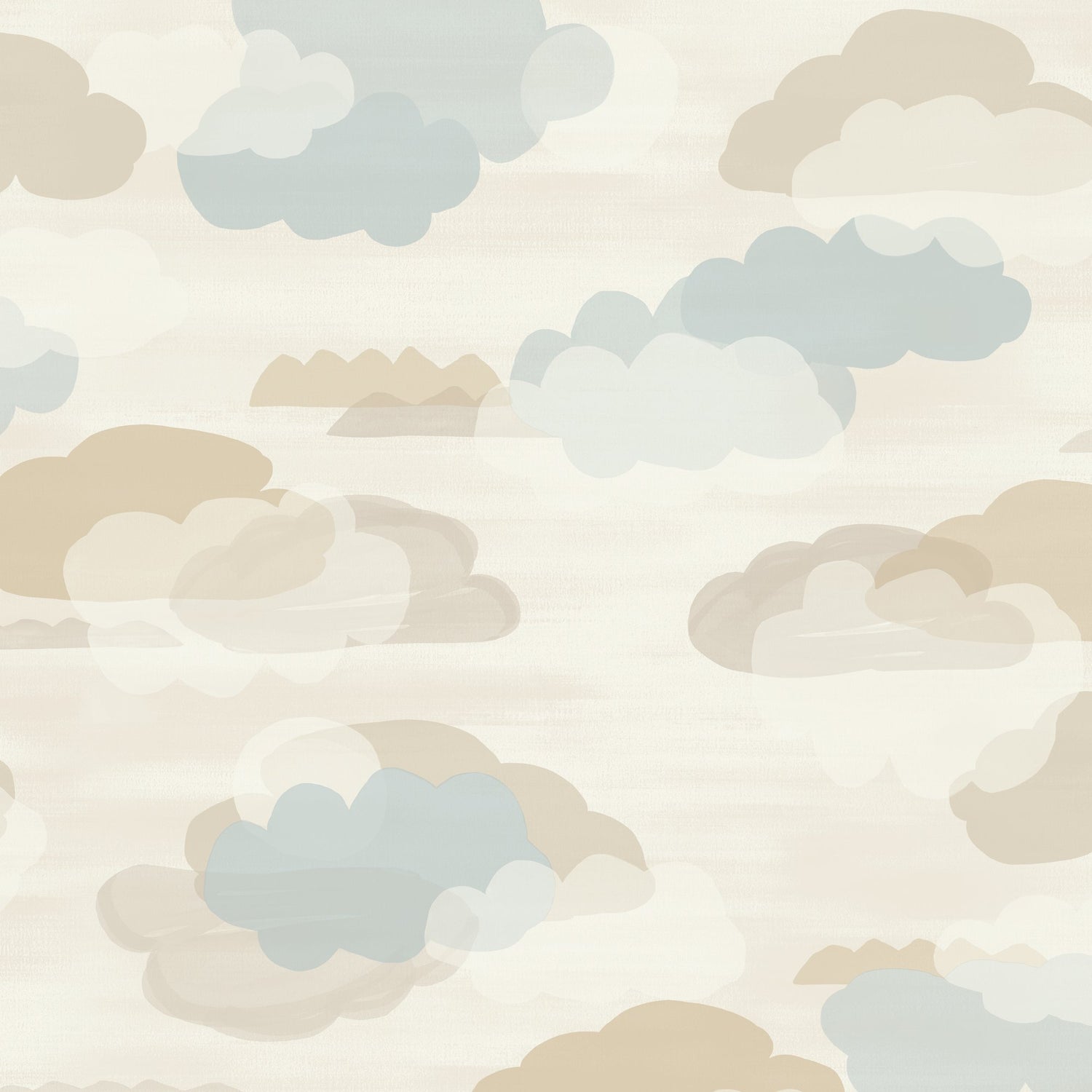 Landscape Wallpaper in beige color - pattern number GDLD2019 - by Grandeco in the Little Dreamers collection