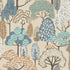 Trees Motive Wallpaper in blue color - pattern number GDLD2115 - by Grandeco in the Little Dreamers collection