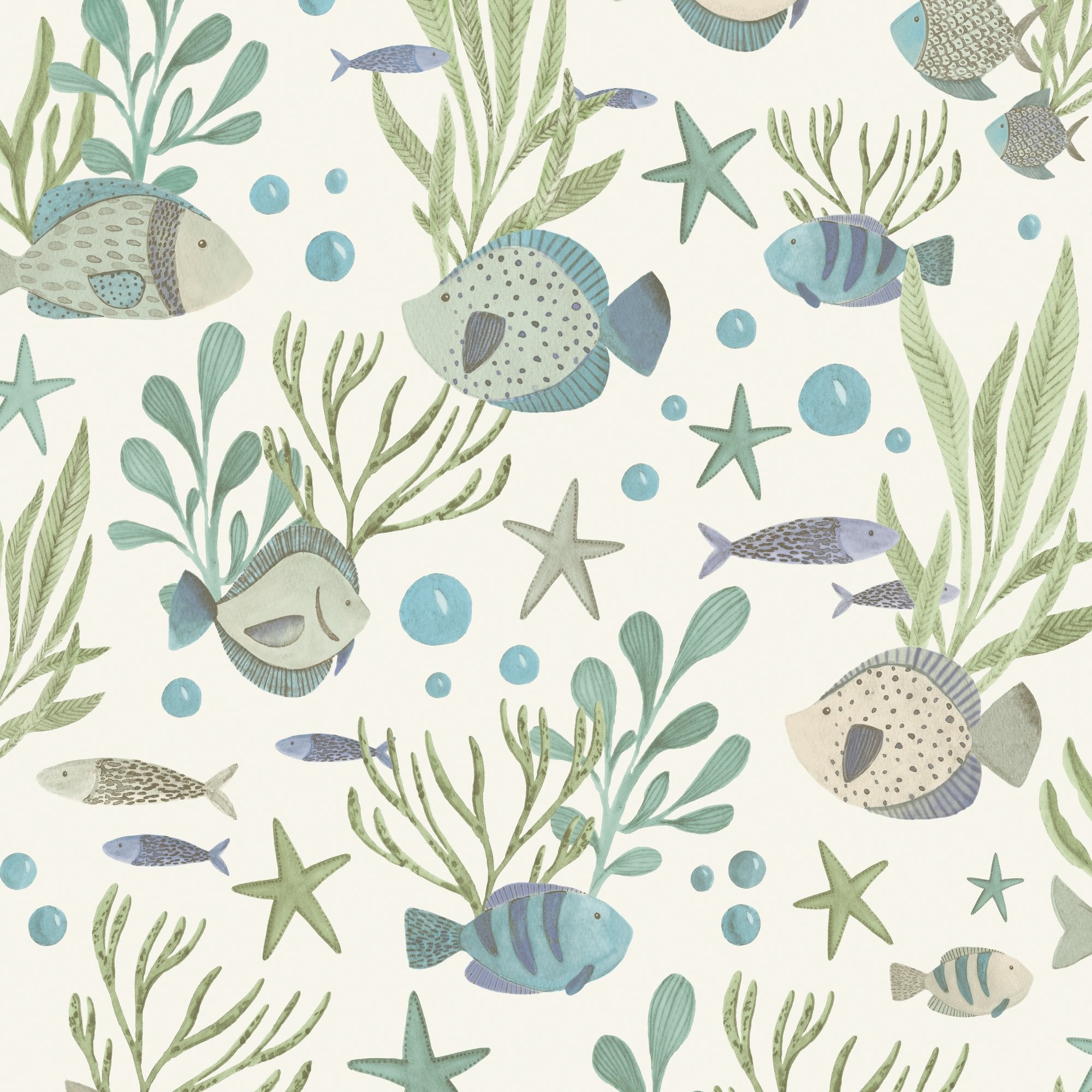 Photographic All-over Print Wallpaper in green color - pattern number GDLD3309 - by Grandeco in the Little Dreamers collection