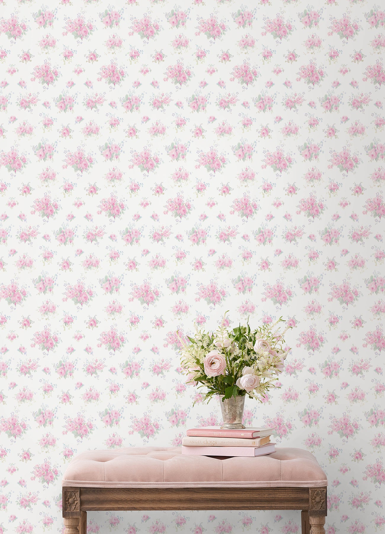 Padasena Ikat Peel and Stick wallpaper in breezy pastel color - pattern number LFS6432 - by Brewster in the NuWallpaper by Love Shack Fancy collection