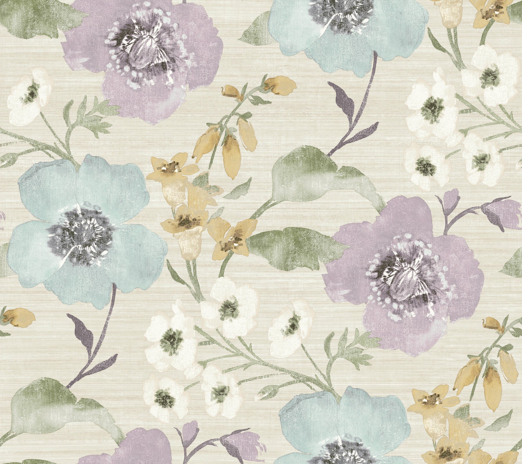 Evelyn wallpaper in lavender color - pattern number LL3202 - by Antonina Vella in the Layered Luxe collection