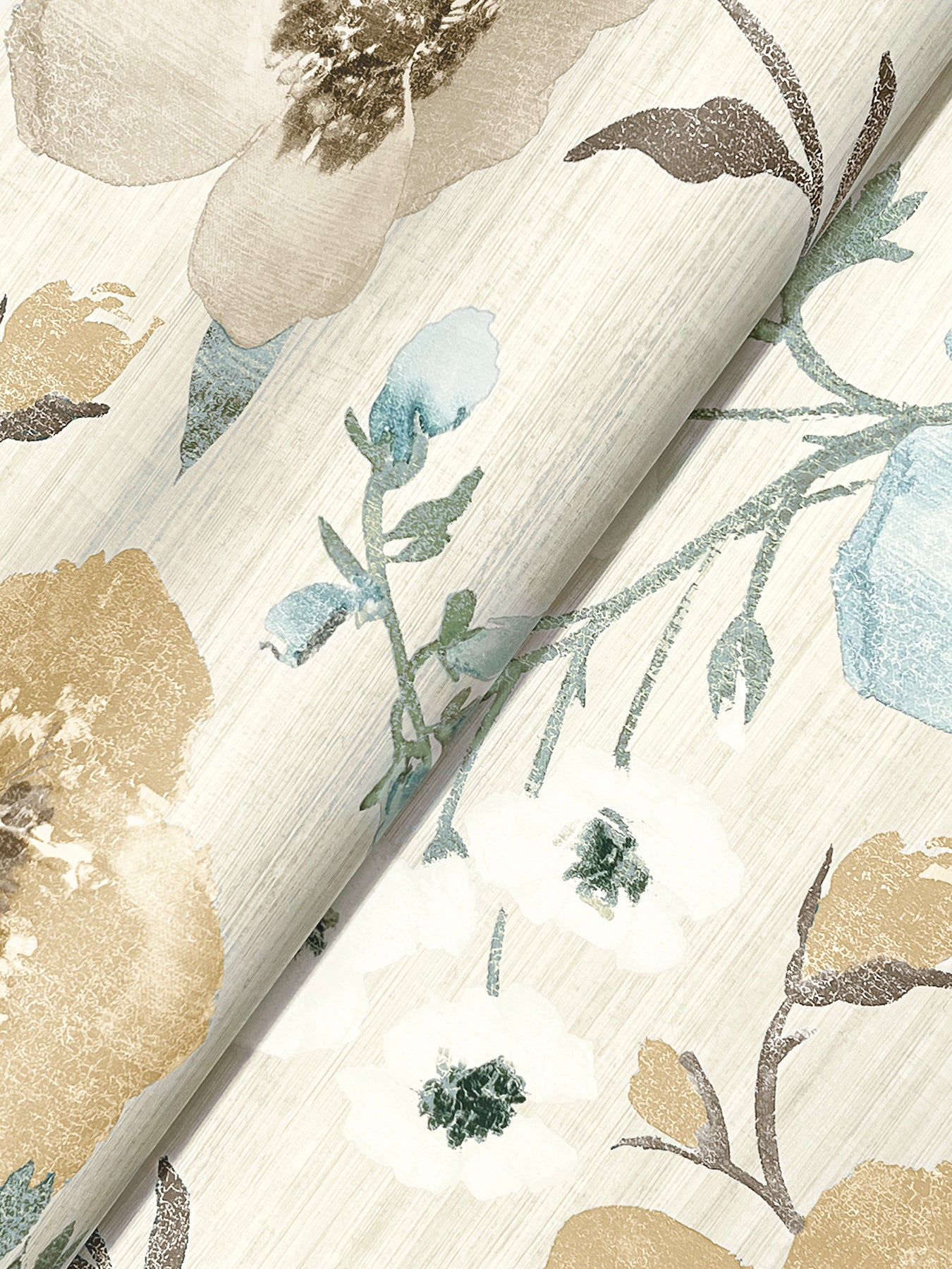 Evelyn wallpaper in wheat color - pattern number LL3204 - by Antonina Vella in the Layered Luxe collection