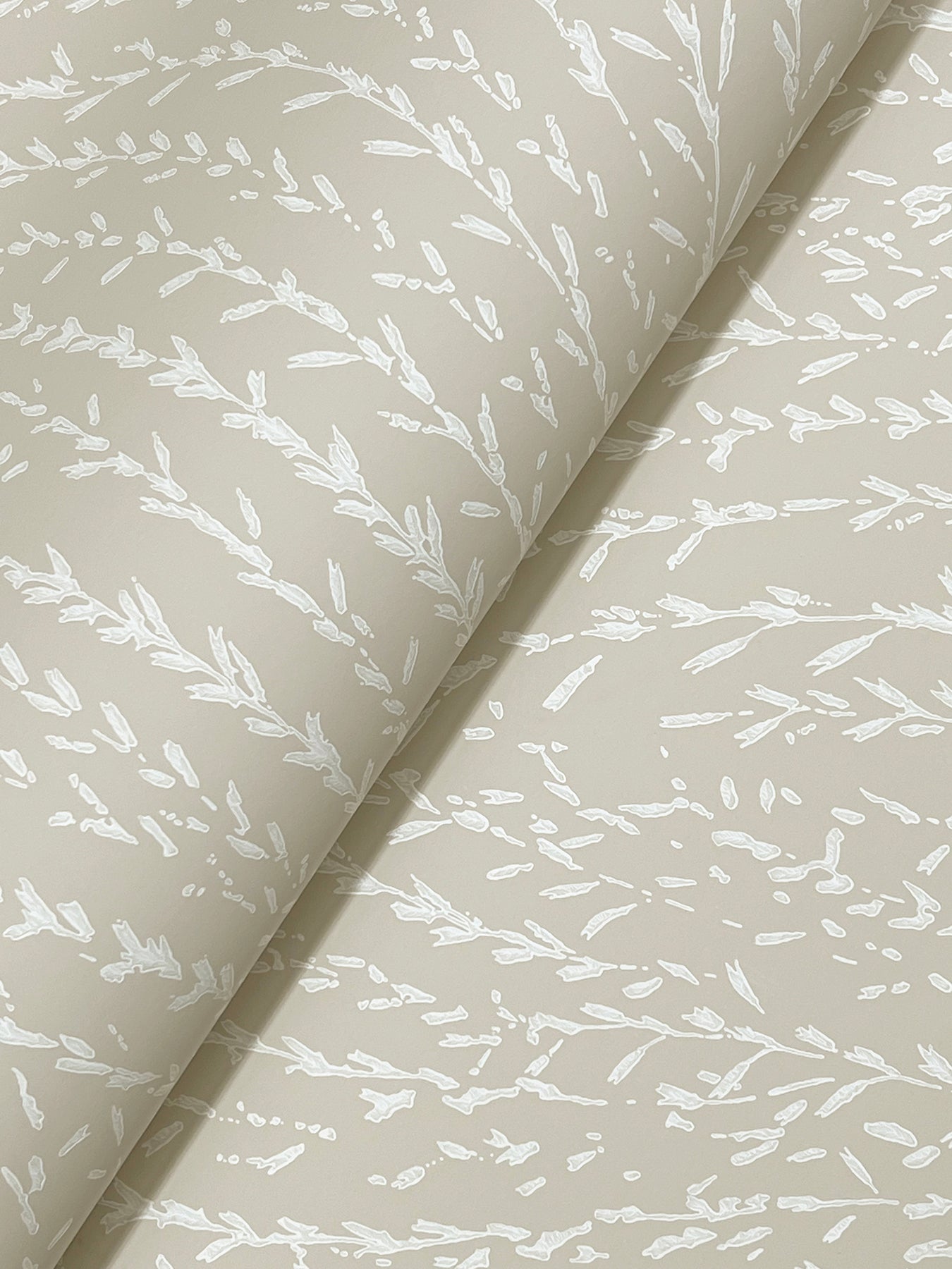 Willow Song wallpaper in taupe color - pattern number LL3218 - by Antonina Vella in the Layered Luxe collection