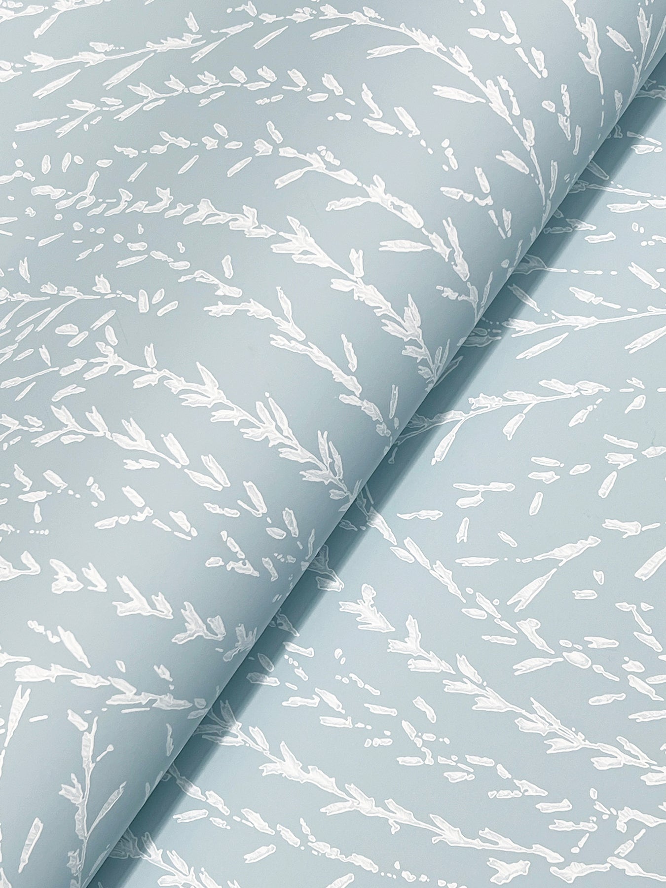 Willow Song wallpaper in sky blue color - pattern number LL3223 - by Antonina Vella in the Layered Luxe collection
