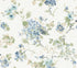 Veiled Garden wallpaper in sky blue color - pattern number LL3229 - by Antonina Vella in the Layered Luxe collection