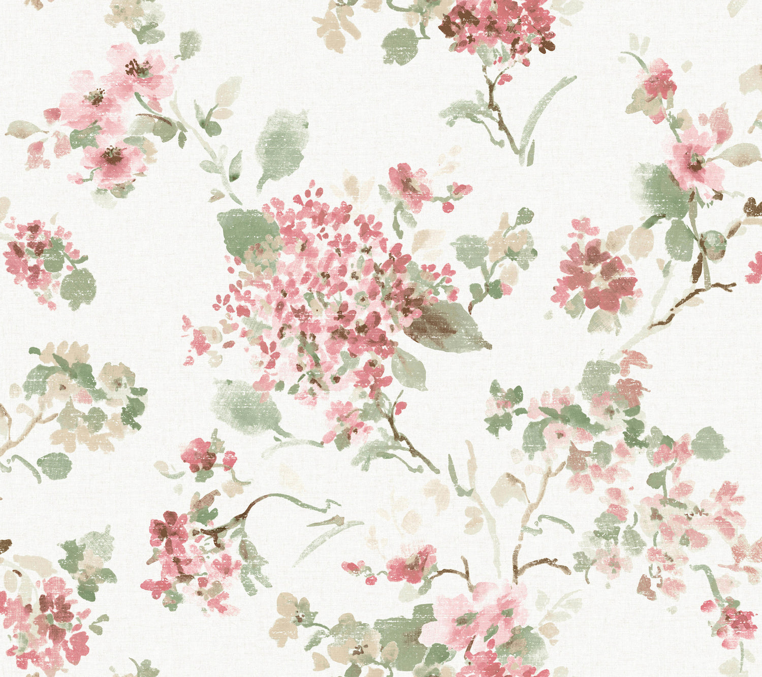 Veiled Garden wallpaper in pink color - pattern number LL3231 - by Antonina Vella in the Layered Luxe collection