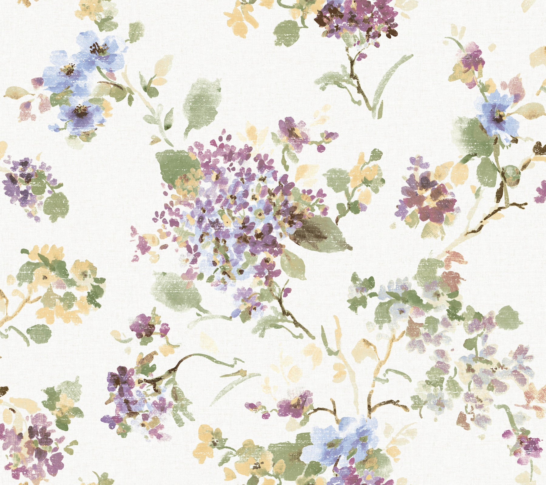 Veiled Garden wallpaper in plum color - pattern number LL3232 - by Antonina Vella in the Layered Luxe collection