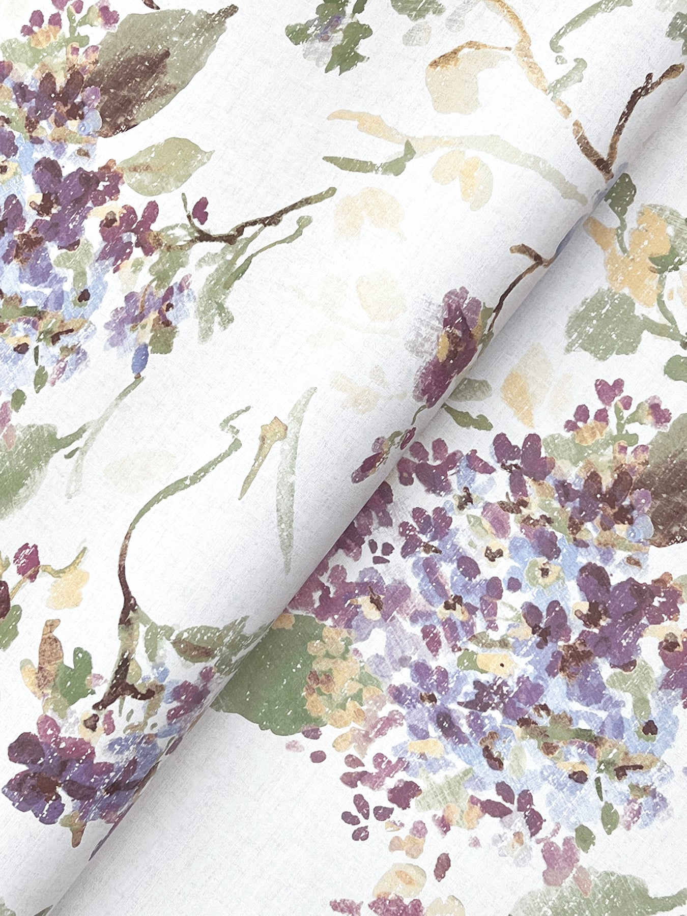 Veiled Garden wallpaper in plum color - pattern number LL3232 - by Antonina Vella in the Layered Luxe collection