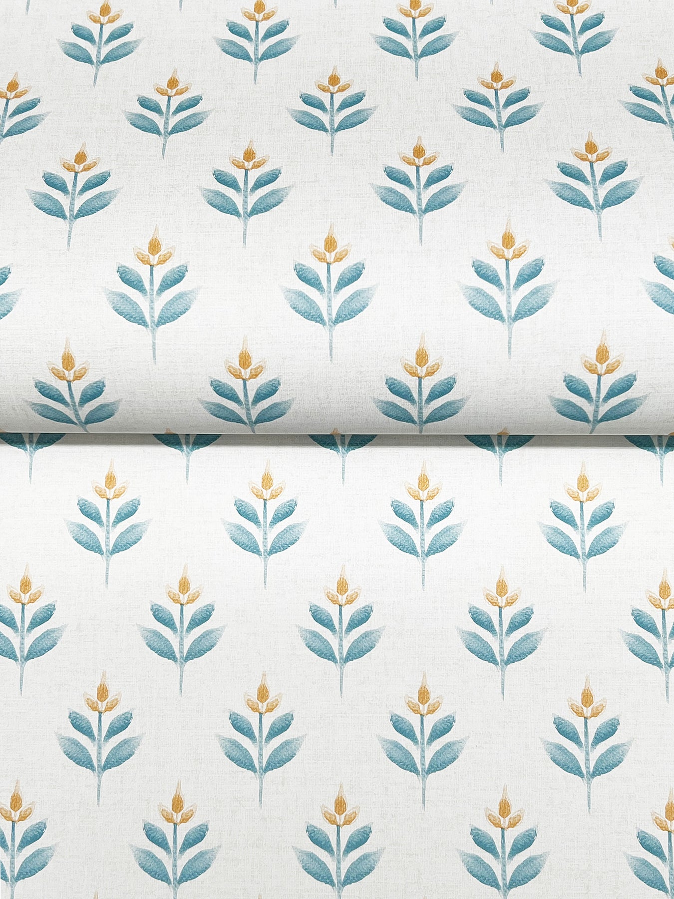 Serene Villa wallpaper in teal color - pattern number LL3233 - by Antonina Vella in the Layered Luxe collection