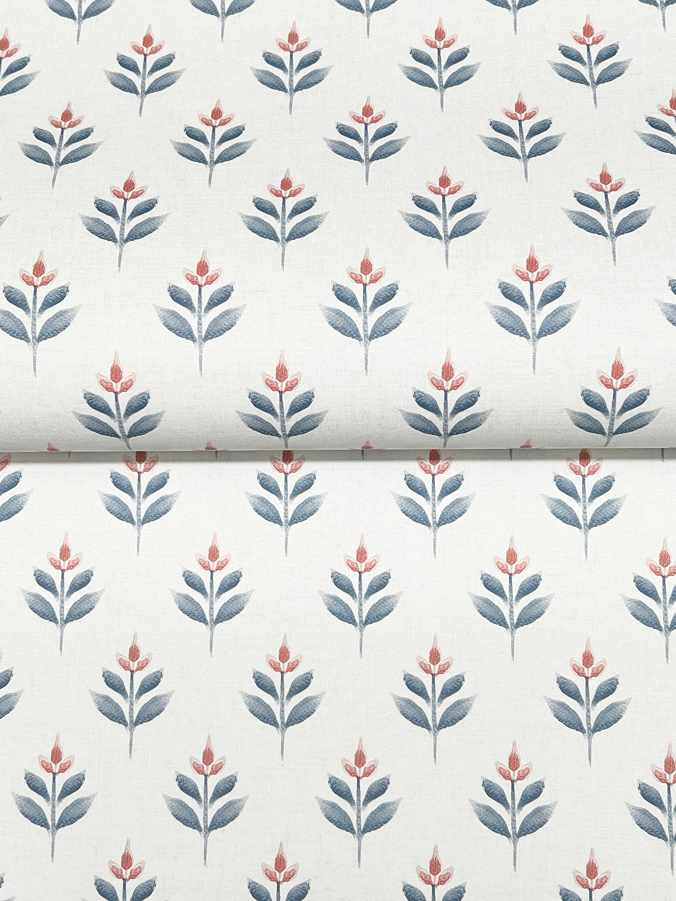 Serene Villa wallpaper in red color - pattern number LL3235 - by Antonina Vella in the Layered Luxe collection
