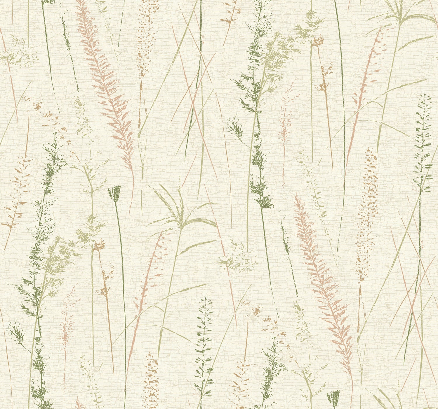 Meadow Splendor wallpaper in salmon color - pattern number LL3238 - by Antonina Vella in the Layered Luxe collection