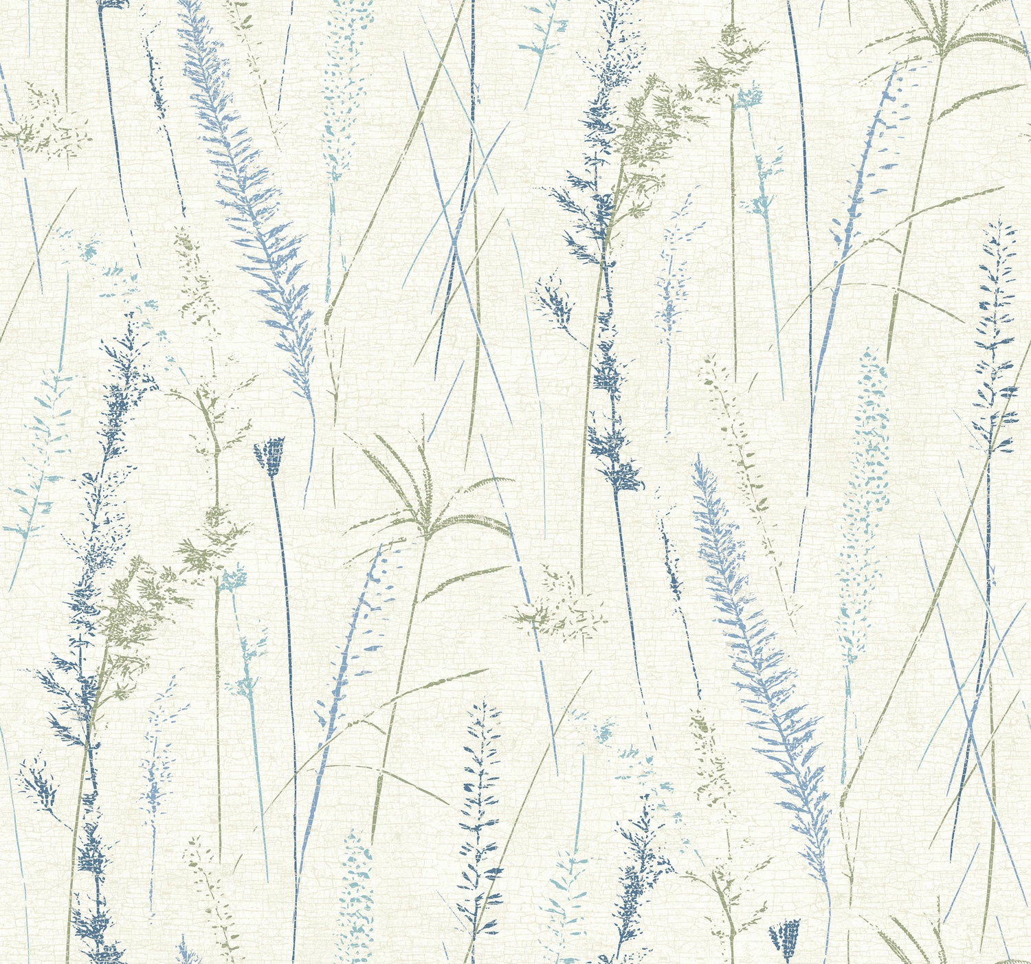 Meadow Splendor fabric in blue color - pattern number LL3242 - by Antonina Vella in the Layered Luxe collection