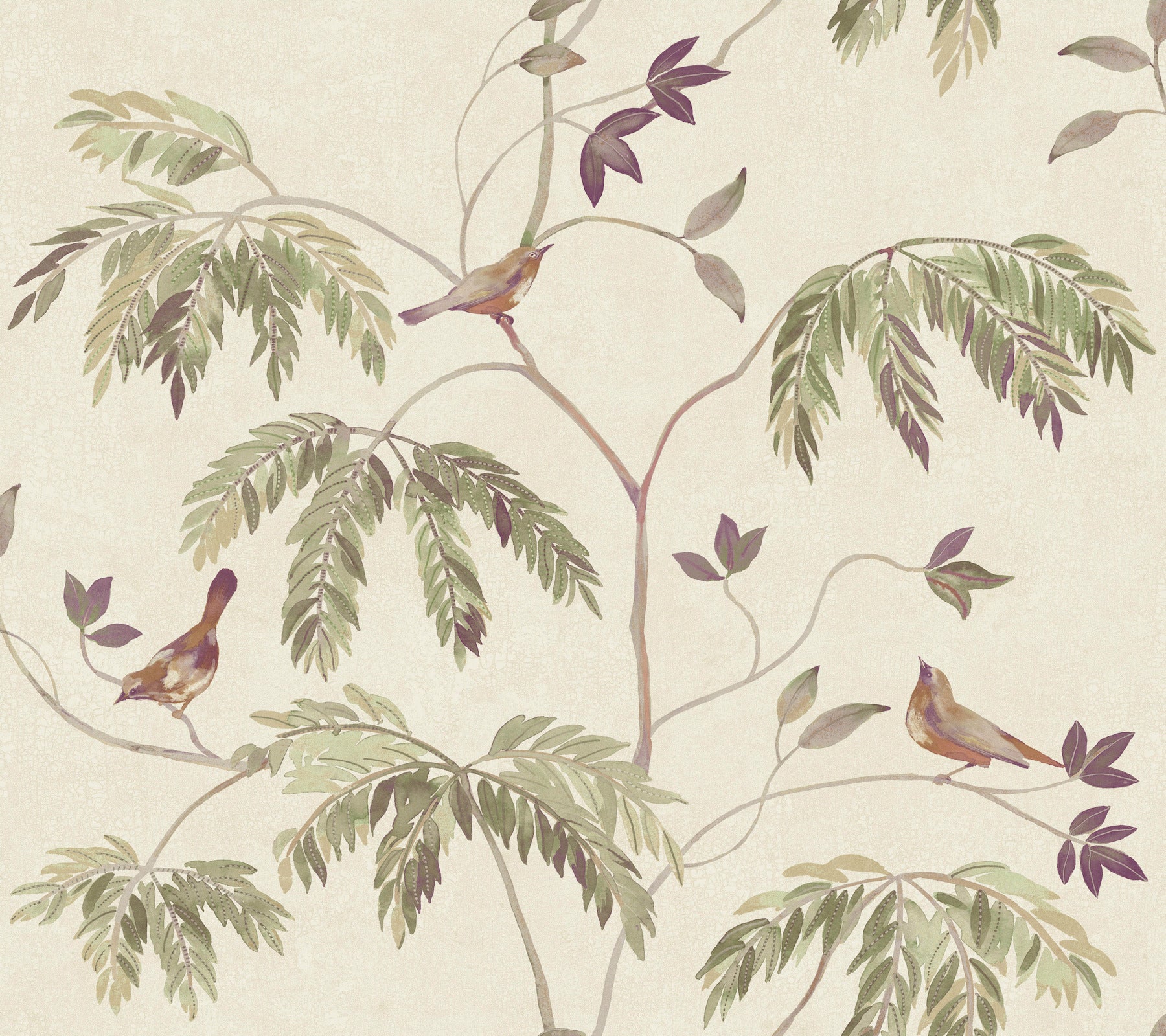 Cillian wallpaper in plum color - pattern number LL3248 - by Antonina Vella in the Layered Luxe collection