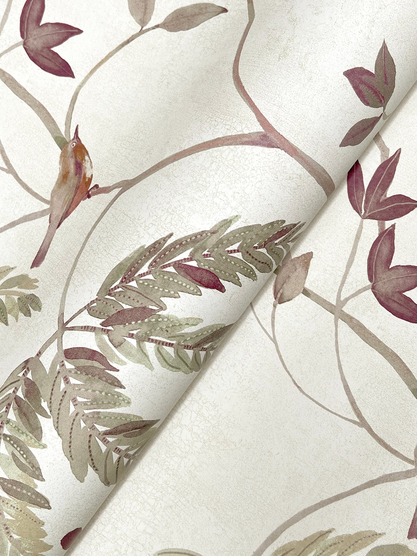 Cillian wallpaper in plum color - pattern number LL3248 - by Antonina Vella in the Layered Luxe collection