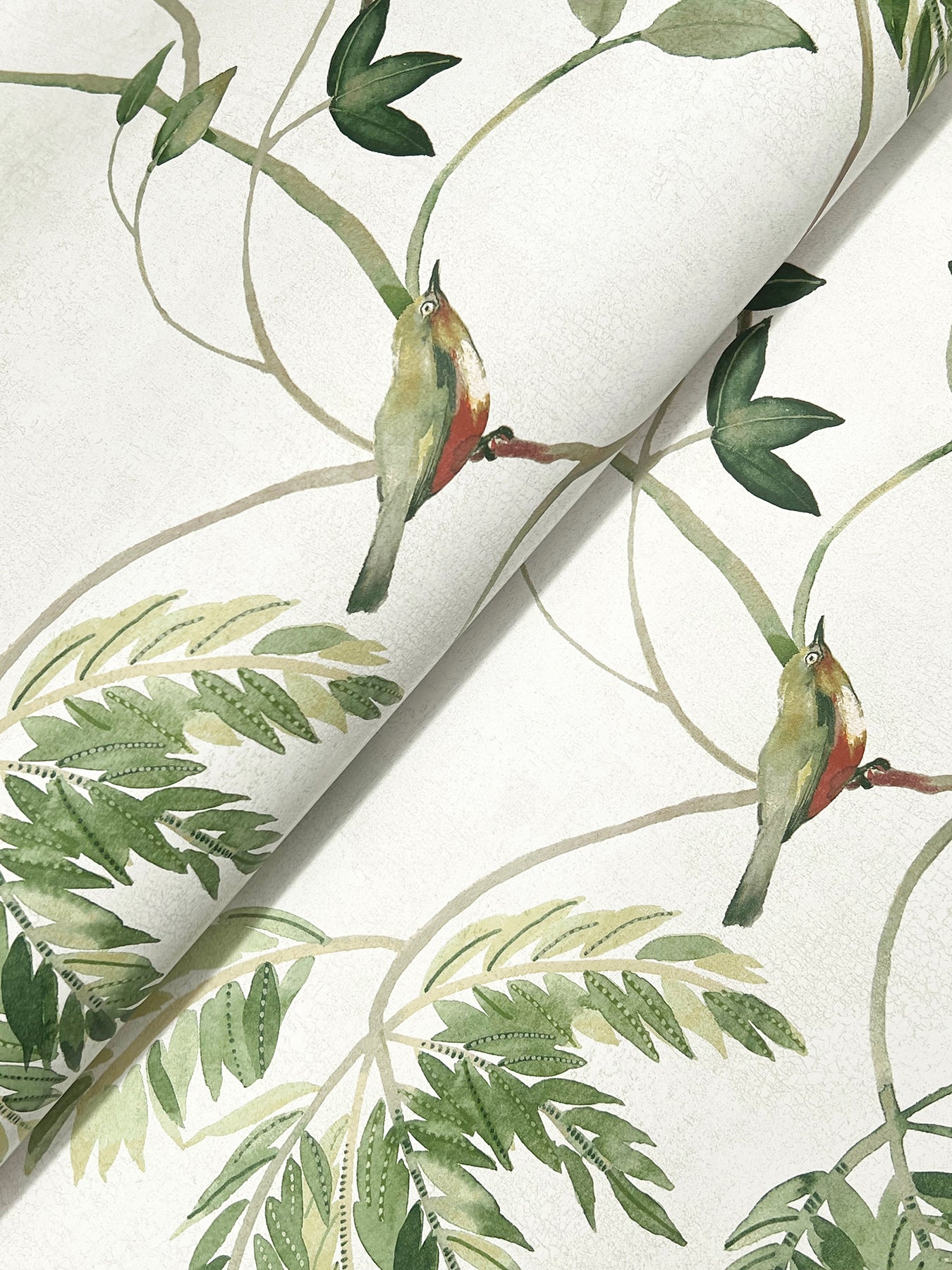 Cillian wallpaper in green color - pattern number LL3250 - by Antonina Vella in the Layered Luxe collection