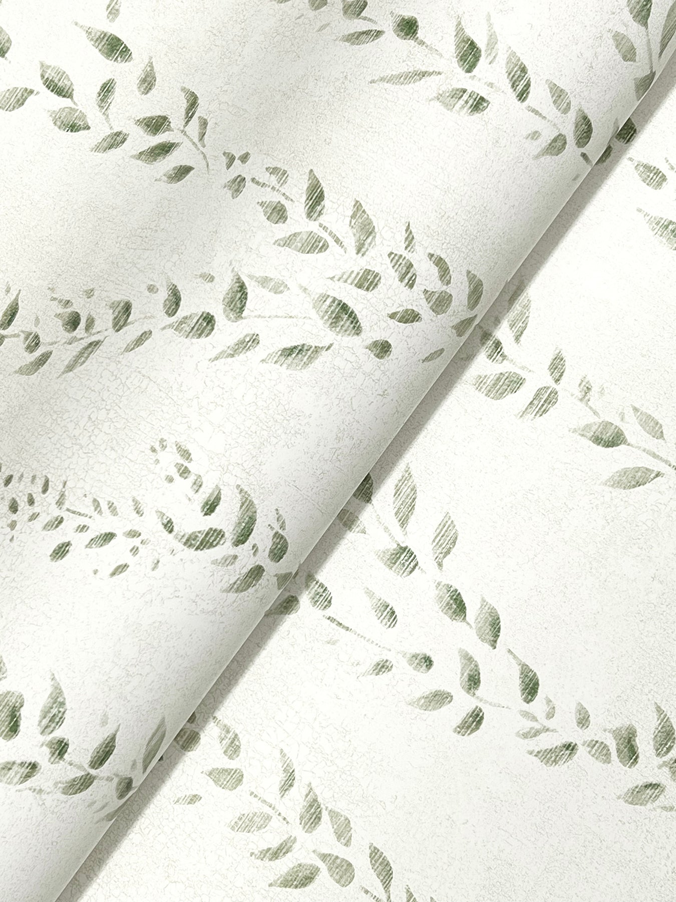 Alpenrose wallpaper in moss color - pattern number LL3252 - by Antonina Vella in the Layered Luxe collection
