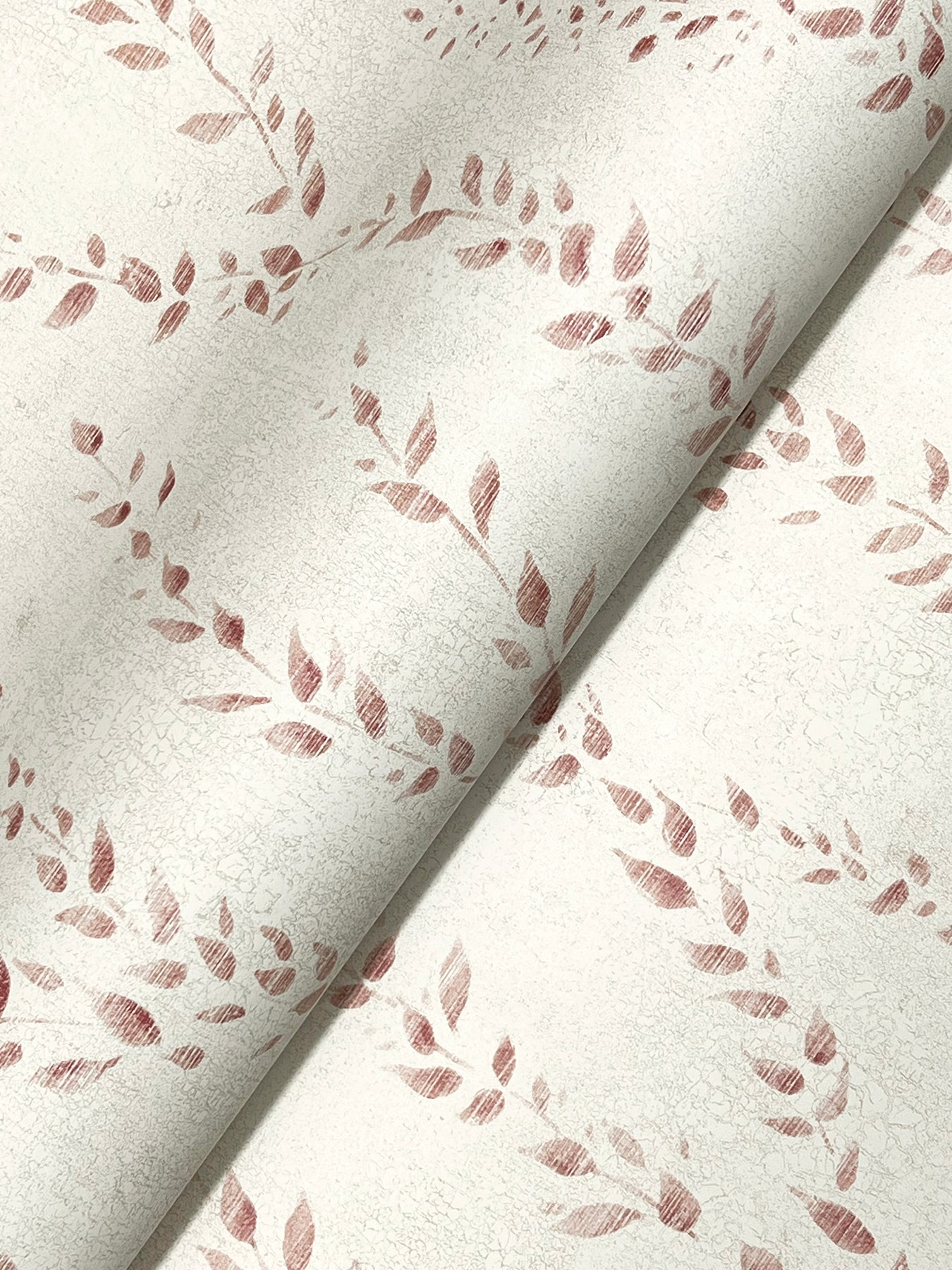 Alpenrose wallpaper in maroon color - pattern number LL3255 - by Antonina Vella in the Layered Luxe collection
