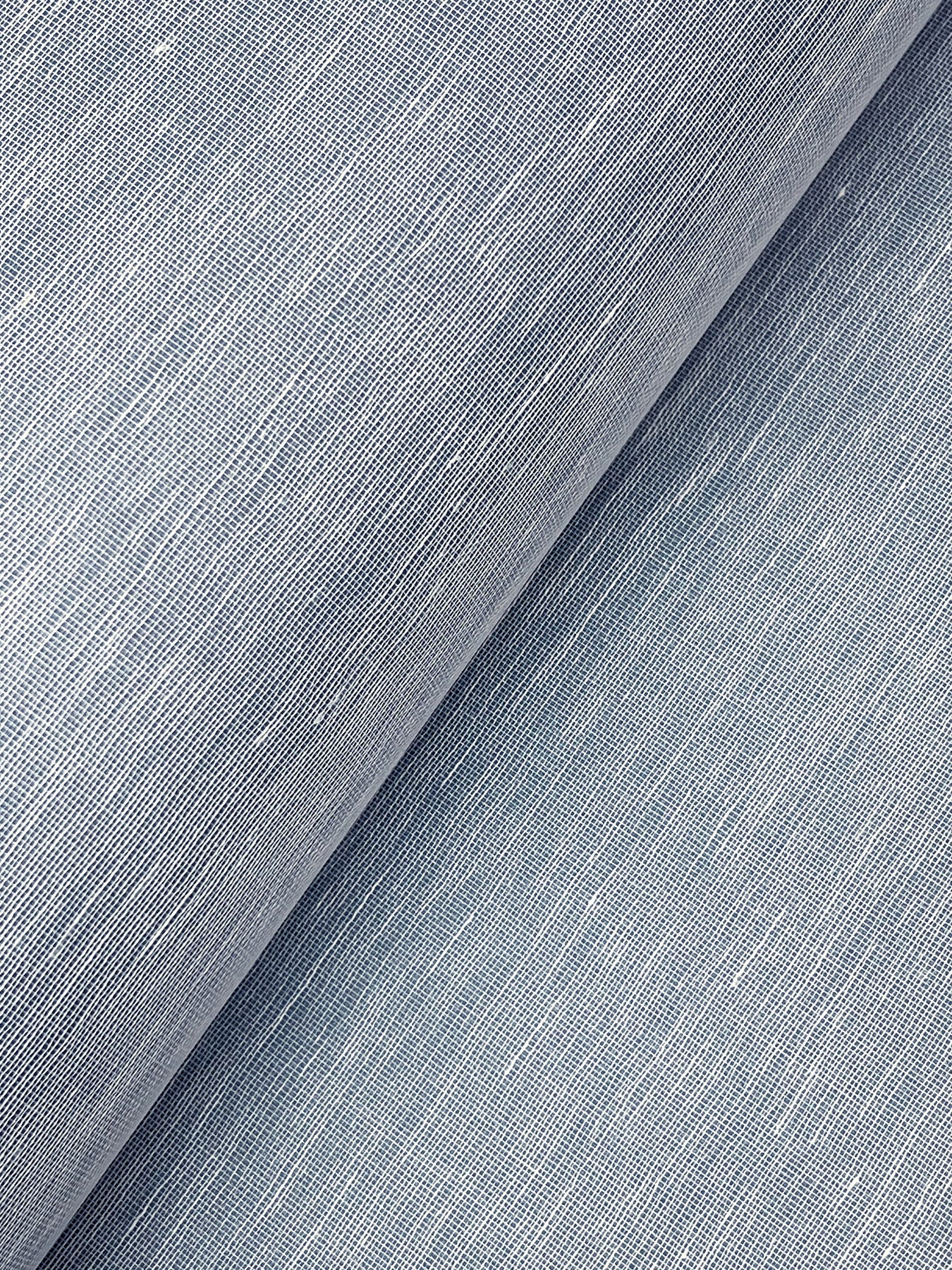 Hempfield Weave wallpaper in blue color - pattern number LL4351 - by Antonina Vella in the Layered Luxe collection