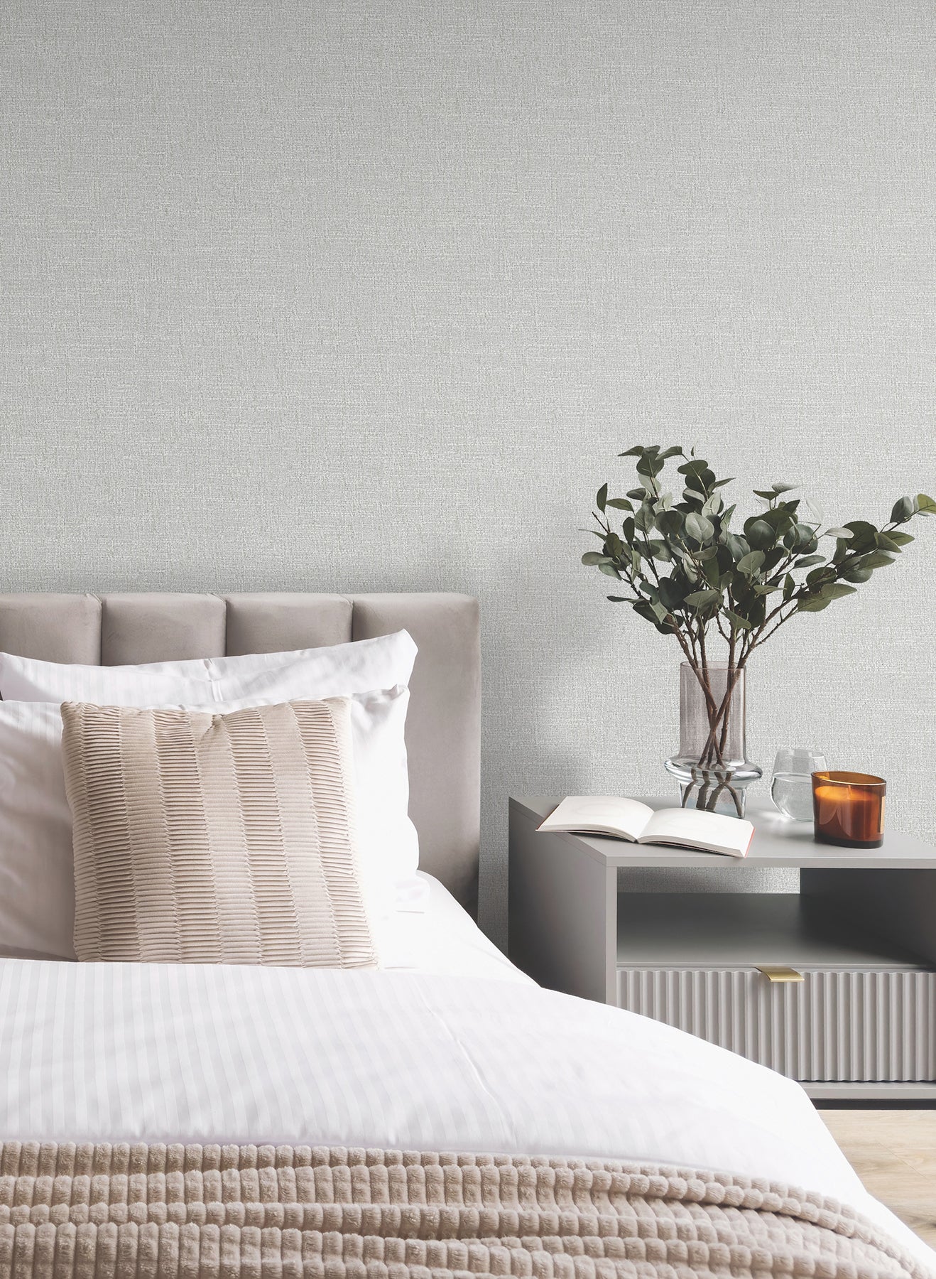 Highland Tweed wallpaper in grey color - pattern number MA34911 - by Antonina Vella in the Opulent Accents collection