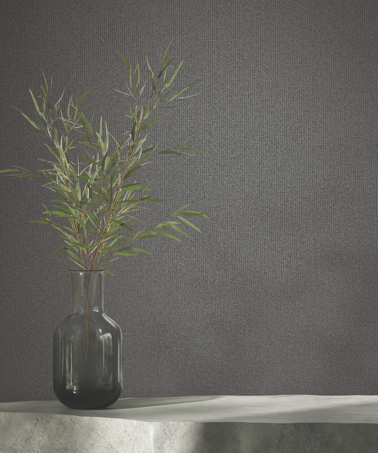 Glistening Quartz wallpaper in charcoal color - pattern number MA34945 - by Antonina Vella in the Opulent Accents collection