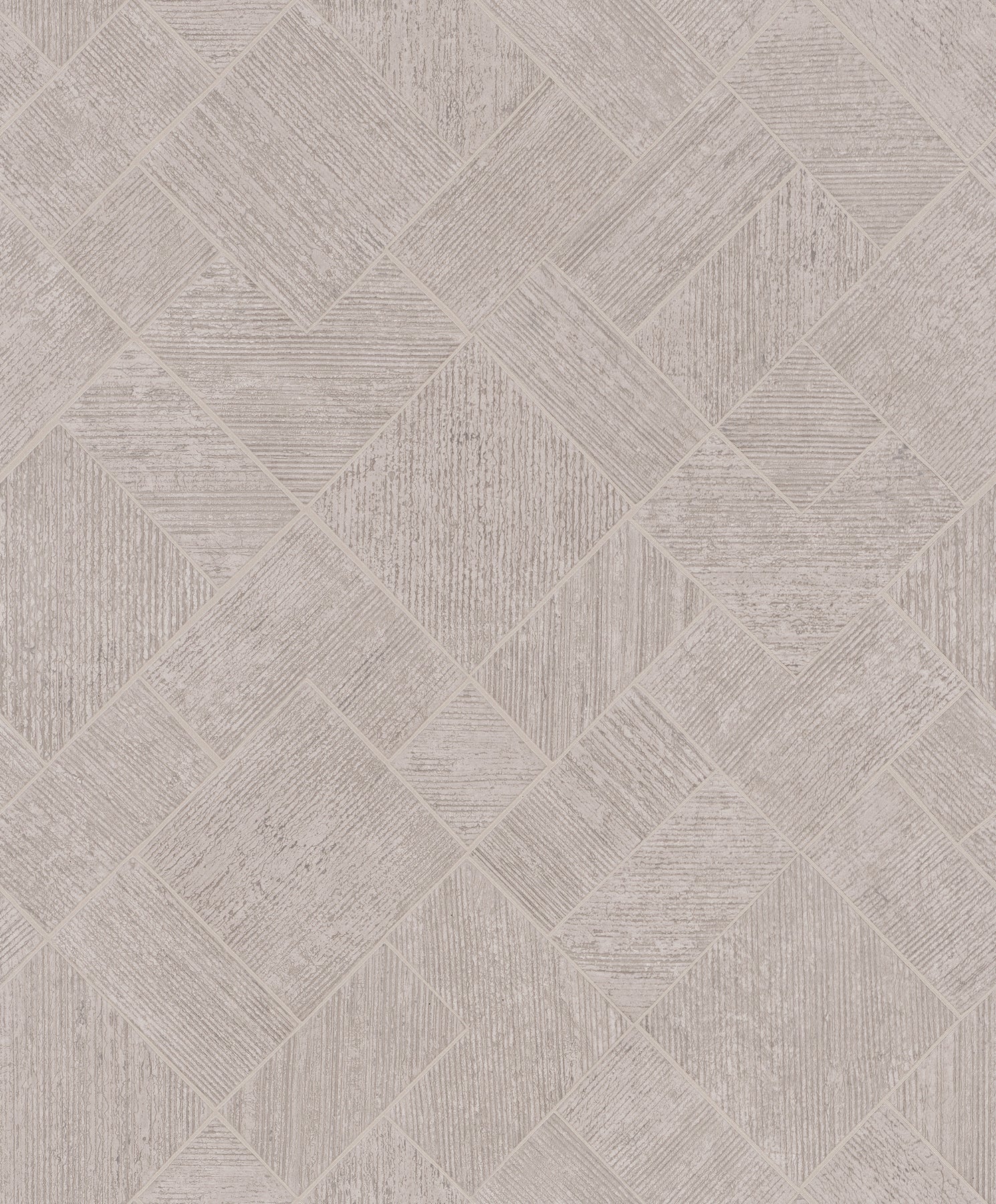 Marquetry wallpaper in grey color - pattern number MA35510 - by Antonina Vella in the Opulent Accents collection