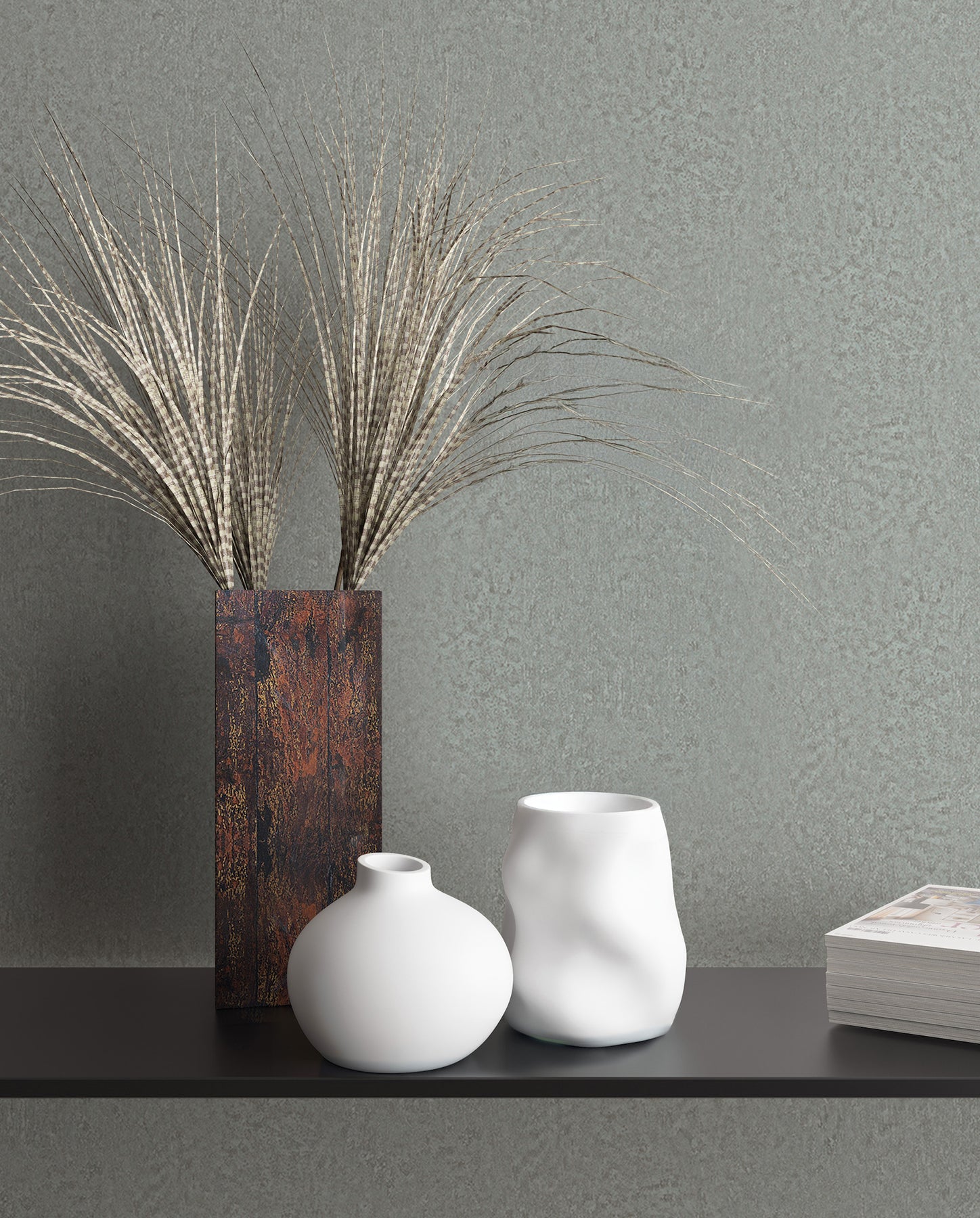 Jemma wallpaper in aqua color - pattern number MA35543 - by Antonina Vella in the Opulent Accents collection