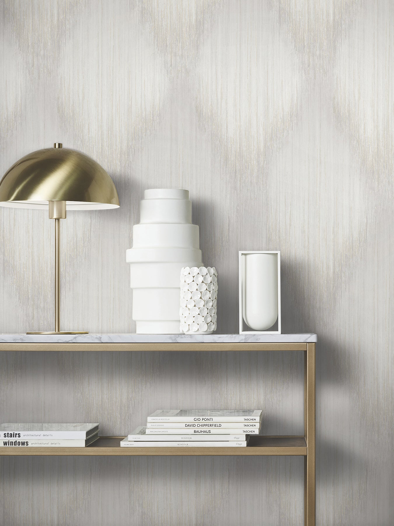 Starfall wallpaper in dove color - pattern number MA35801 - by Antonina Vella in the Opulent Accents collection