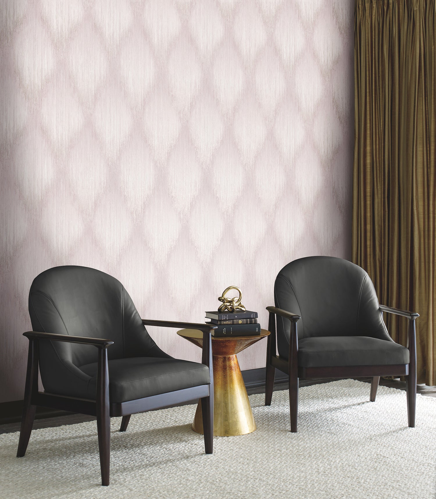 Starfall fabric in mauve color - pattern number MA35802 - by Antonina Vella in the Opulent Accents collection