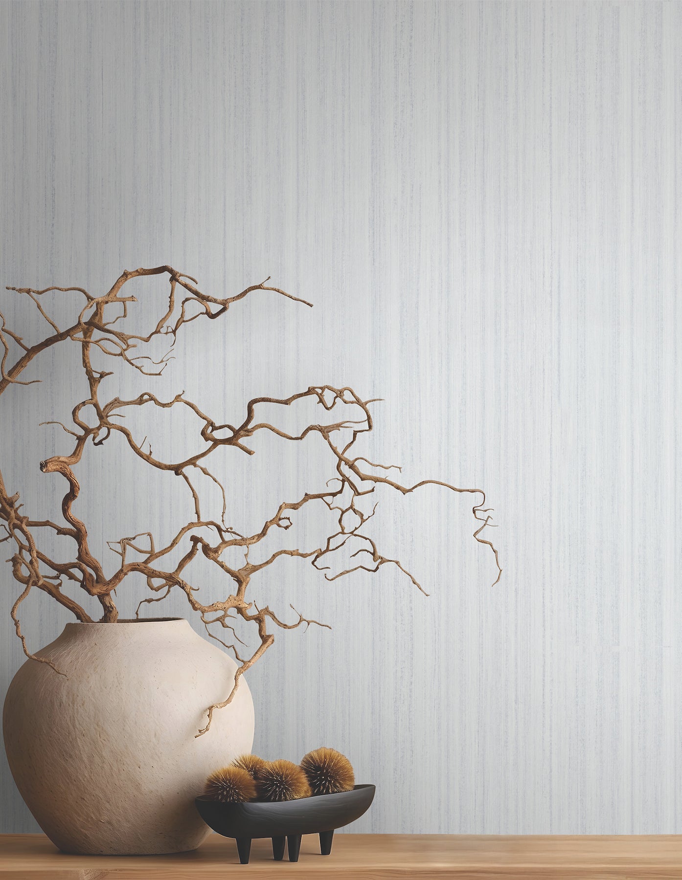 Indra wallpaper in light grey color - pattern number MA35832 - by Antonina Vella in the Opulent Accents collection