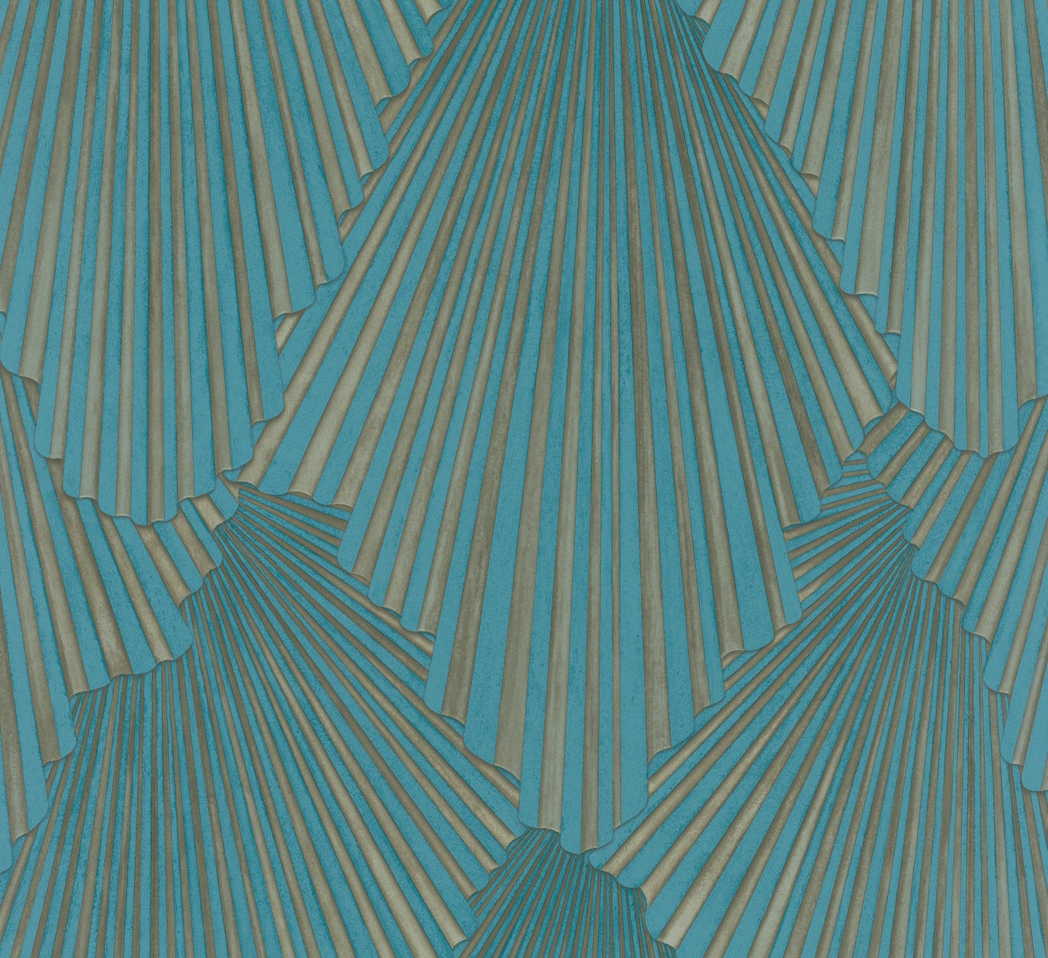 Lumiere wallpaper in teal color - pattern number MA35850 - by Antonina Vella in the Opulent Accents collection