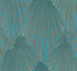 Lumiere wallpaper in teal color - pattern number MA35850 - by Antonina Vella in the Opulent Accents collection