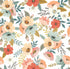 Forna Floral Peel and Stick Wallpaper in White color - pattern number MIAPS2-01 - by Veer Decor in the Mia Charros Peel and Stick Collection collection
