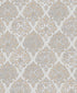 Modern Damask wallpaper in rose gold color - pattern number MT2035 - by Galerie in the Lustre collection