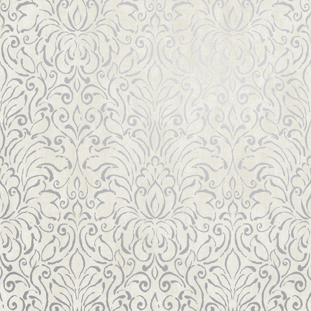 Damask Wallpaper in Cream color - pattern number MX88001 - by Galerie in the Metallic FX 2 collection