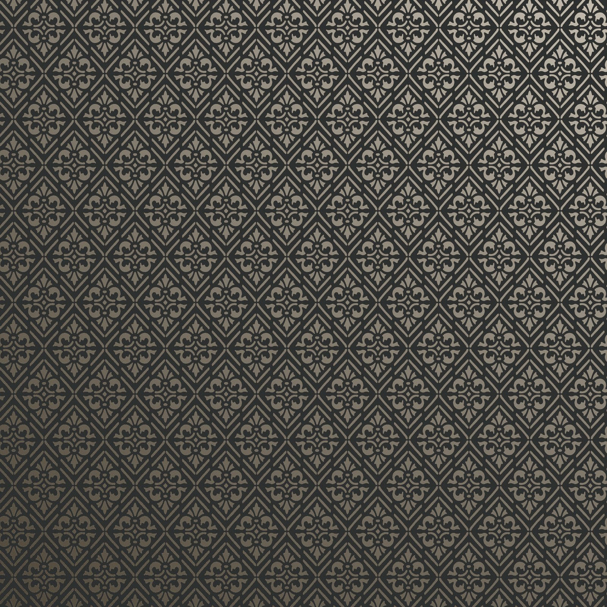 Diamond Damask Wallpaper in Black color - pattern number MX88018 - by Galerie in the Metallic FX 2 collection