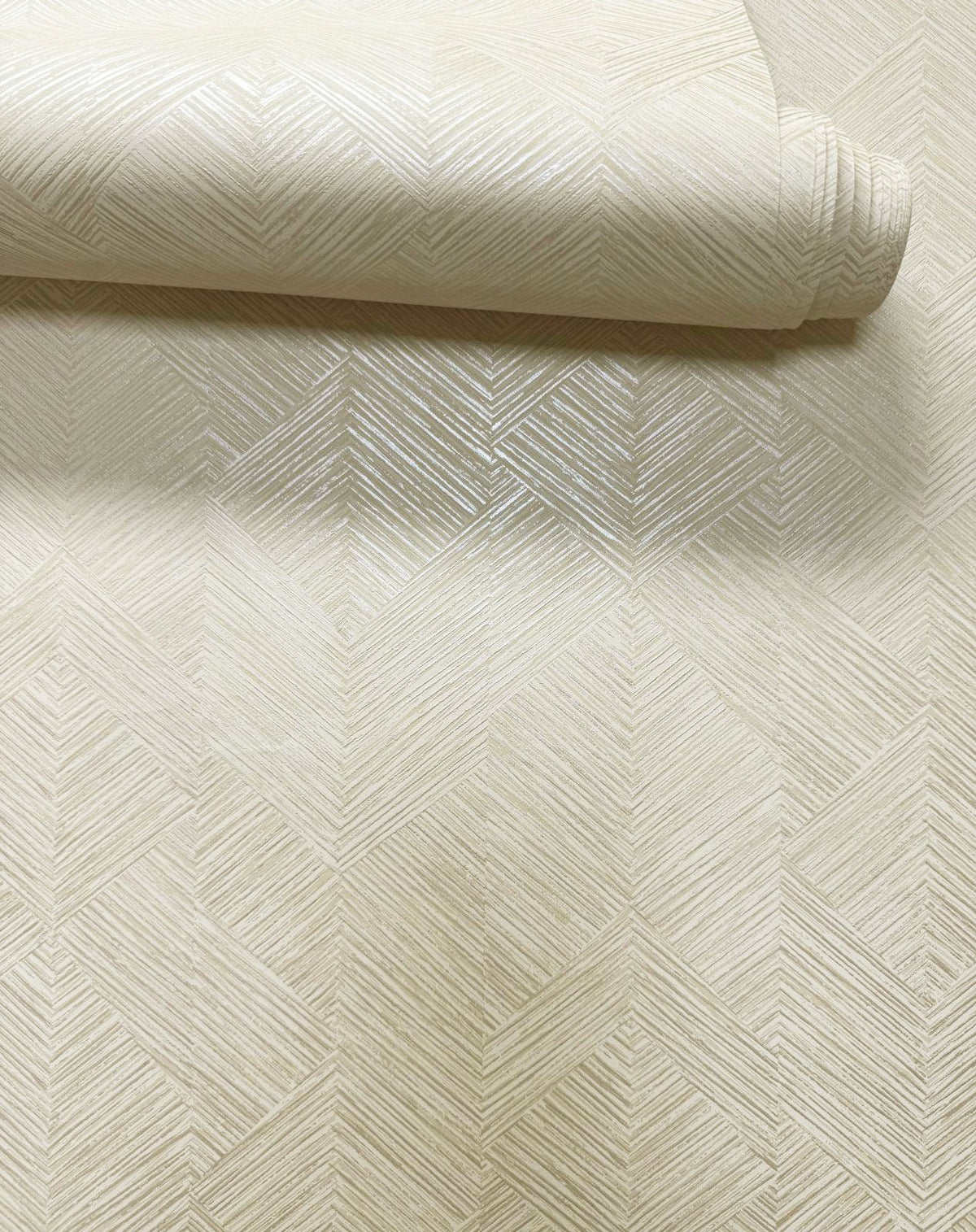 Stripe Geometric Wallpaper in Cream color - pattern number MX88022 - by Galerie in the Metallic FX 2 collection