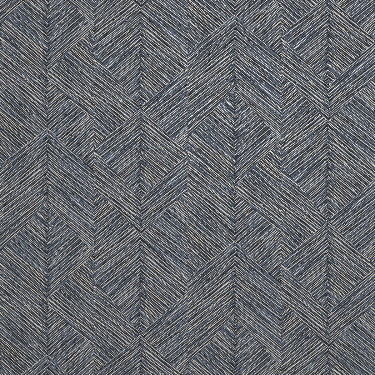 Stripe Geometric Wallpaper in Blue color - pattern number MX88026 - by Galerie in the Metallic FX 2 collection