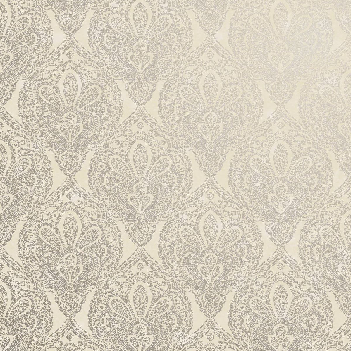 Damask Wallpaper in Cream color - pattern number MX88031 - by Galerie in the Metallic FX 2 collection