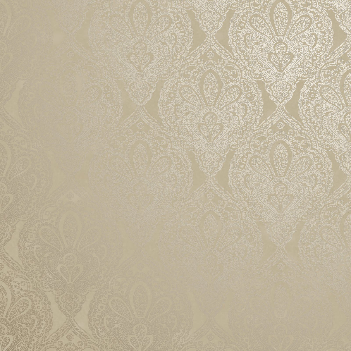 Damask Wallpaper in Beige color - pattern number MX88033 - by Galerie in the Metallic FX 2 collection
