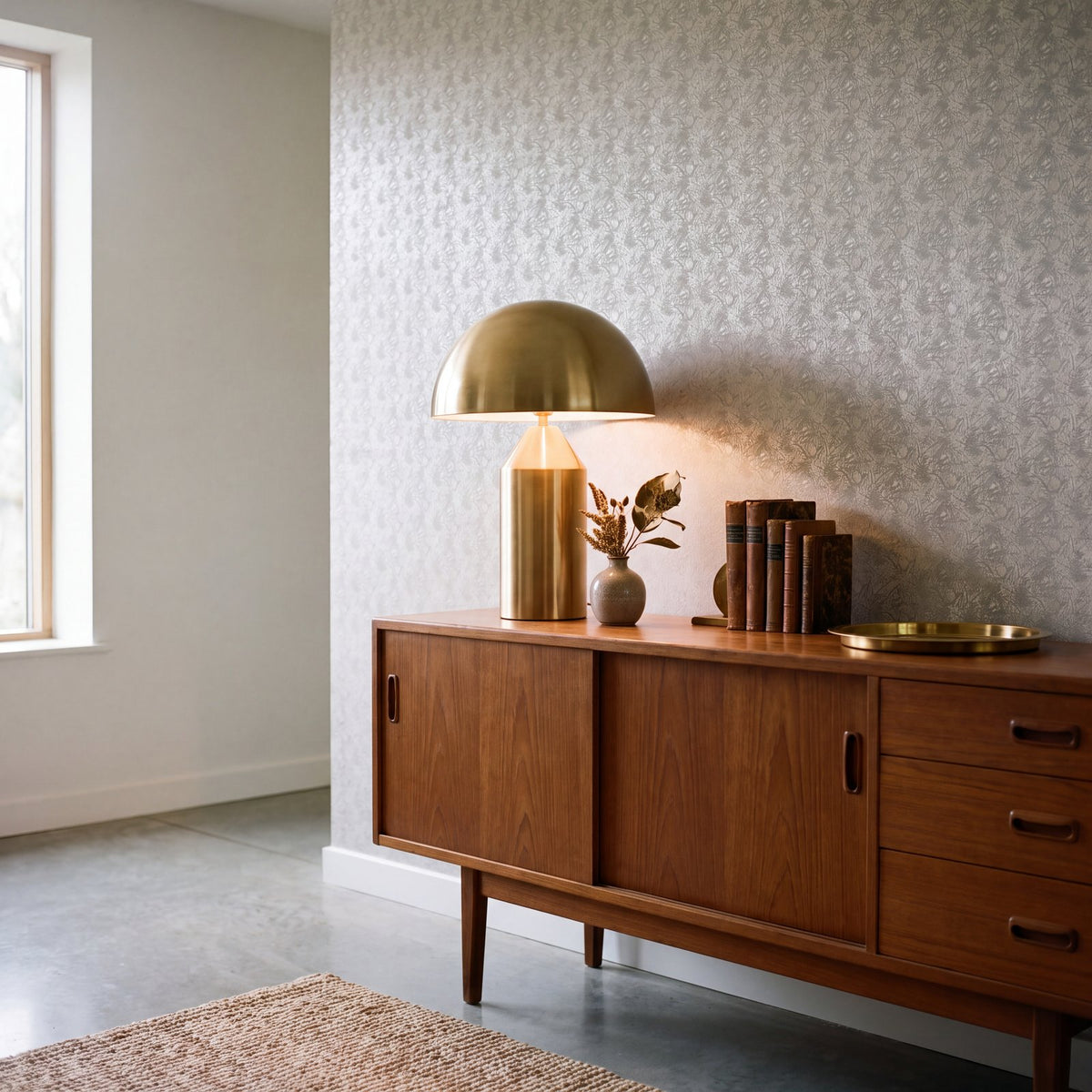 Shimmer Leaf Wallpaper in Cream color - pattern number MX88041 - by Galerie in the Metallic FX 2 collection