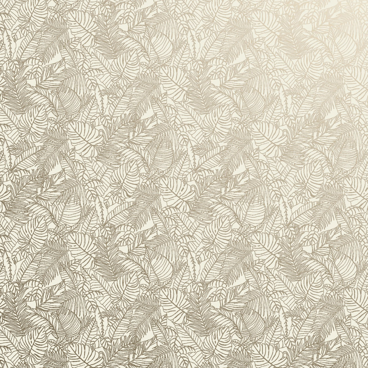 Shimmer Leaf Wallpaper in Cream color - pattern number MX88042 - by Galerie in the Metallic FX 2 collection