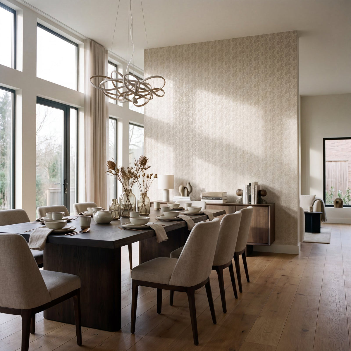 Shimmer Leaf Wallpaper in Cream color - pattern number MX88042 - by Galerie in the Metallic FX 2 collection