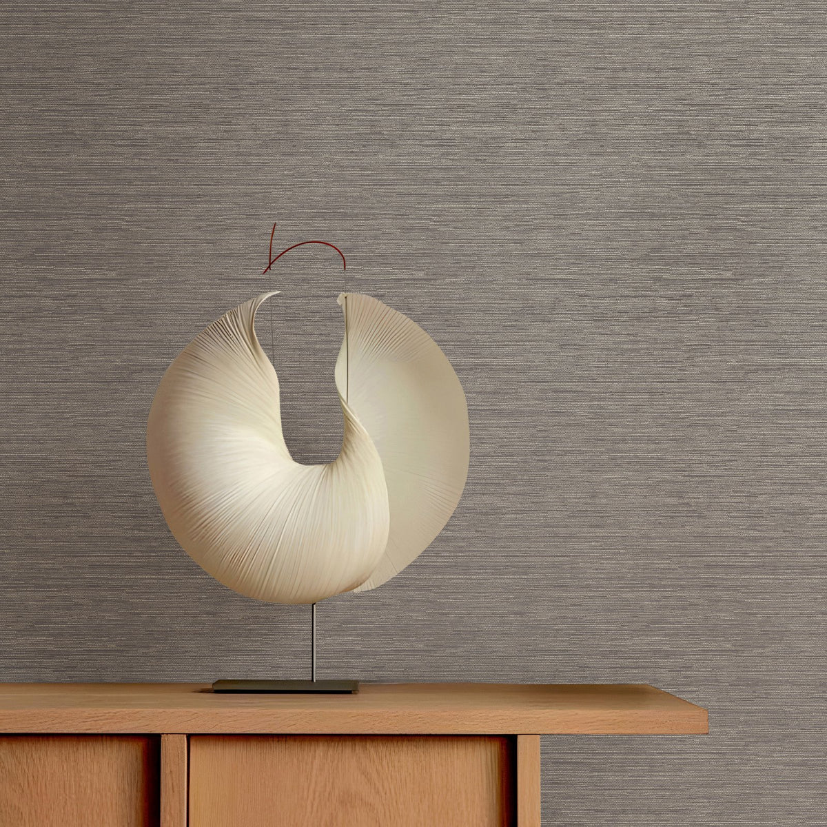 Horizontal Stripe Wallpaper in Bronze Brown color - pattern number MX88075 - by Galerie in the Metallic FX 2 collection