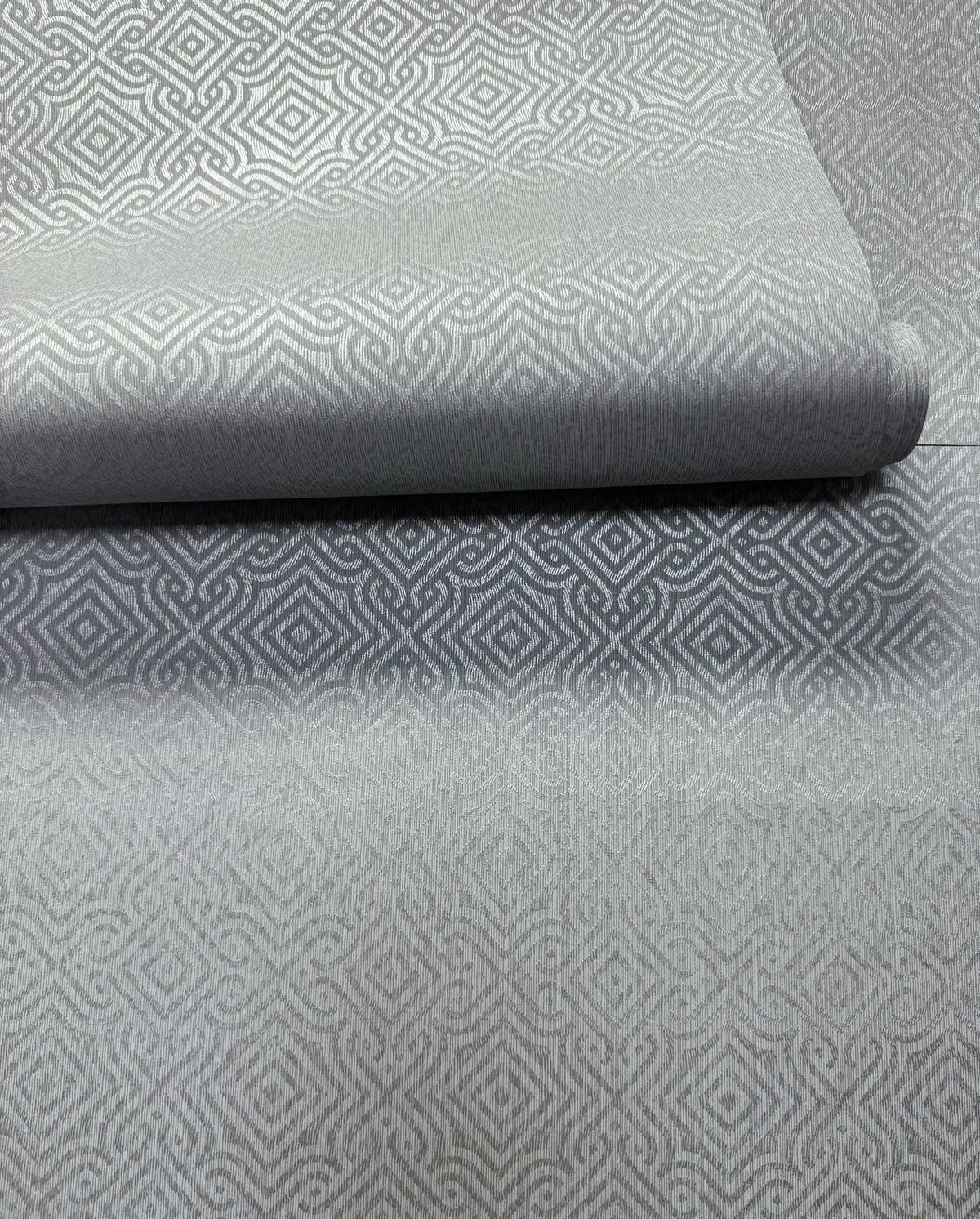 Square Geometric Wallpaper in Silver Grey color - pattern number MX88081 - by Galerie in the Metallic FX 2 collection