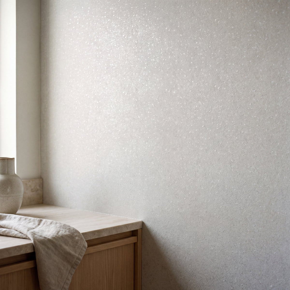 Mottled Texture Wallpaper in Silver Grey color - pattern number MX88111 - by Galerie in the Metallic FX 2 collection