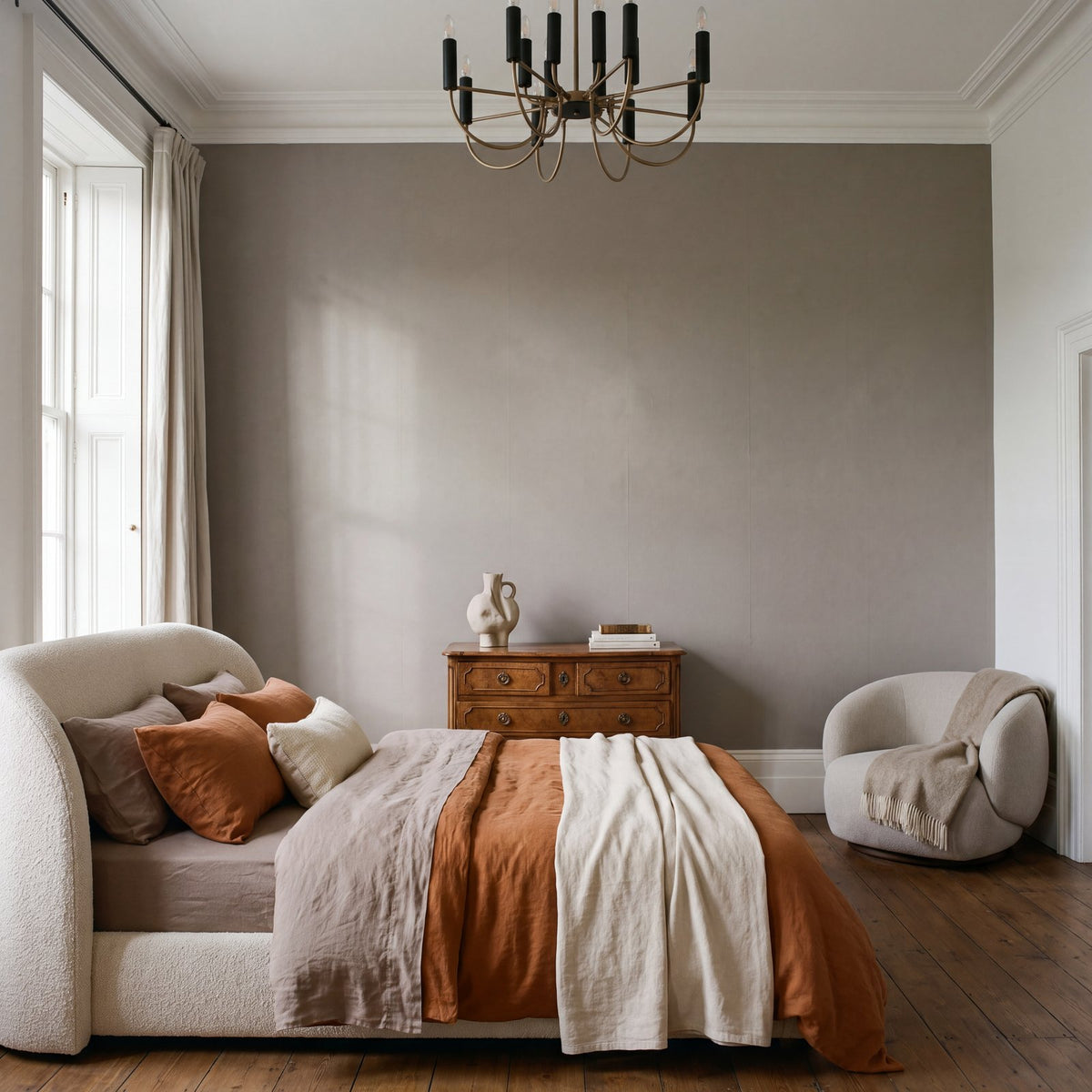 Plain Texture Wallpaper in Beige color - pattern number MX88136 - by Galerie in the Metallic FX 2 collection